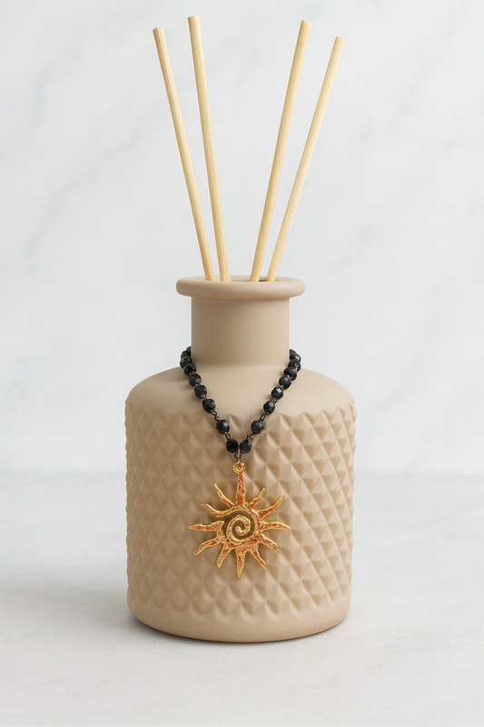 Diffuseur parfum artisanal 200ml couleur café design épuré personnalisable Grasse