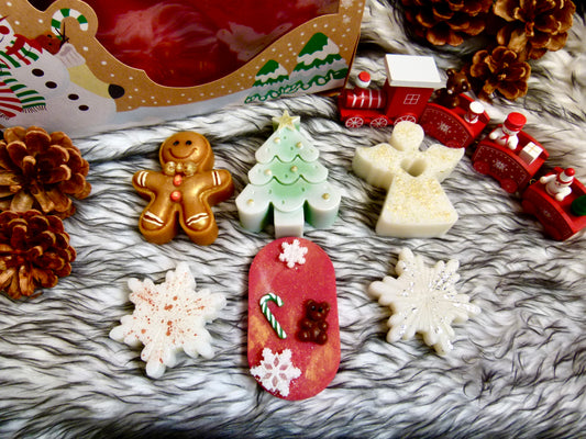 Détail fondants Noël formes féeriques étoile ange sapin biscuit parfums gourmands