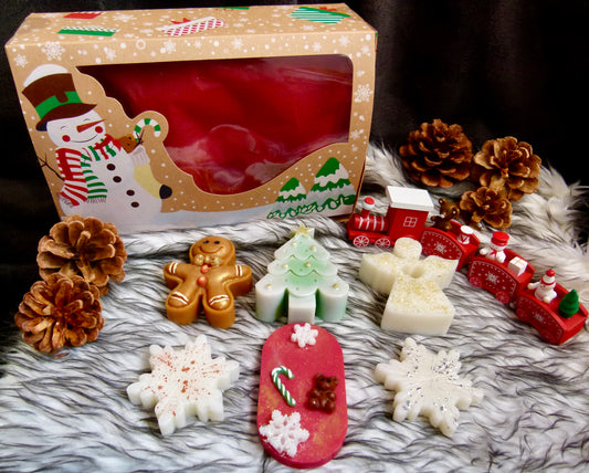 Coffret 6 fondants parfumés Noël Féerie d'Hiver artisanal 253g Mileïdi Créations