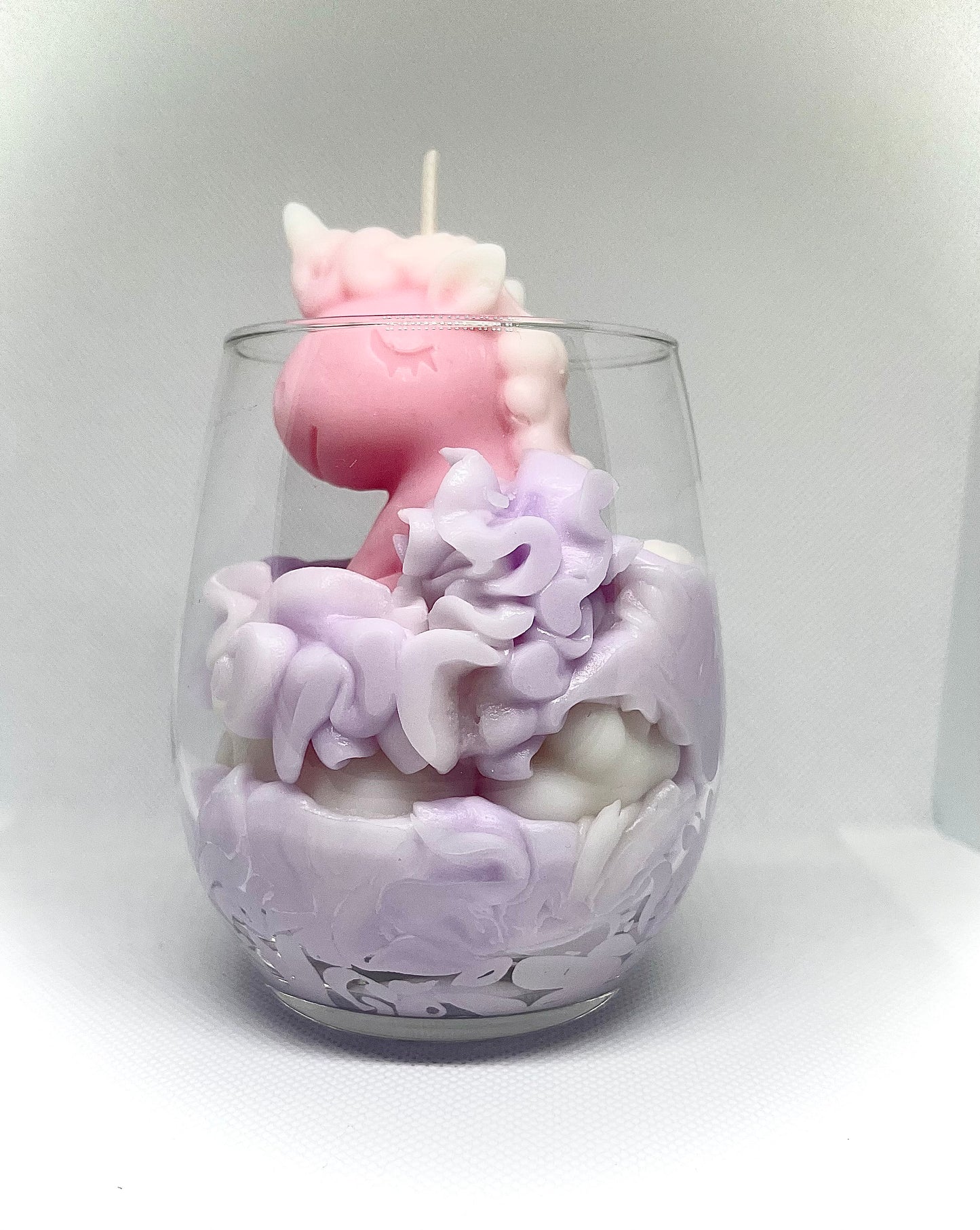 Vue bougie enfant licorne cadeau naissance baptême fait main